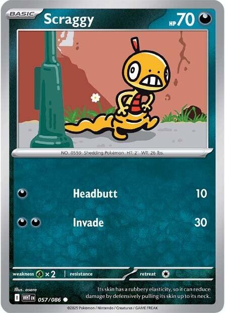 Scraggy (057/086) [Scarlet & Violet: White Flare] | Good Games Adelaide SA