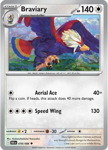 Braviary (078/086) [Scarlet & Violet: Black Bolt] | Good Games Adelaide SA