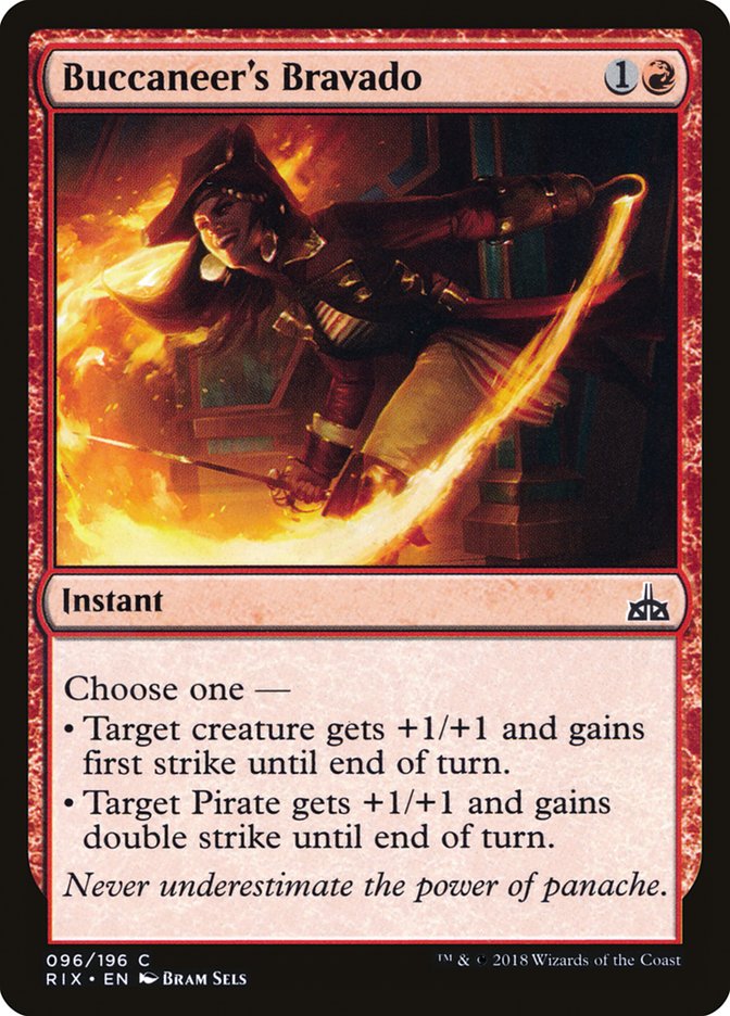 Buccaneer's Bravado 96 (Rivals of Ixalan)  - Foil | Good Games Adelaide SA