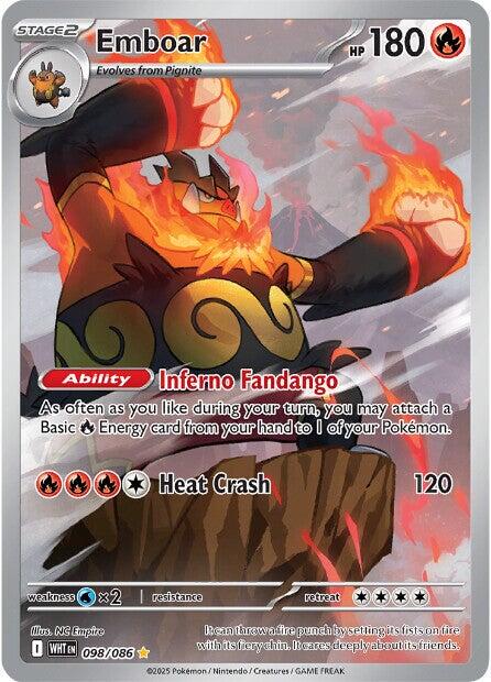Emboar (098/086) [Scarlet & Violet: White Flare] | Good Games Adelaide SA