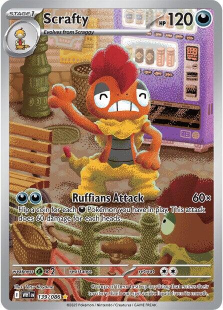 Scrafty (139/086) [Scarlet & Violet: White Flare] | Good Games Adelaide SA