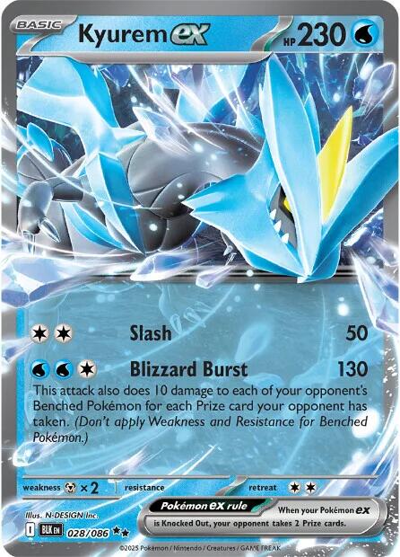 Kyurem ex (028/086) [Scarlet & Violet: Black Bolt] | Good Games Adelaide SA