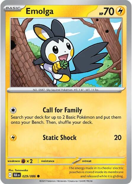 Emolga (029/086) [Scarlet & Violet: Black Bolt] | Good Games Adelaide SA