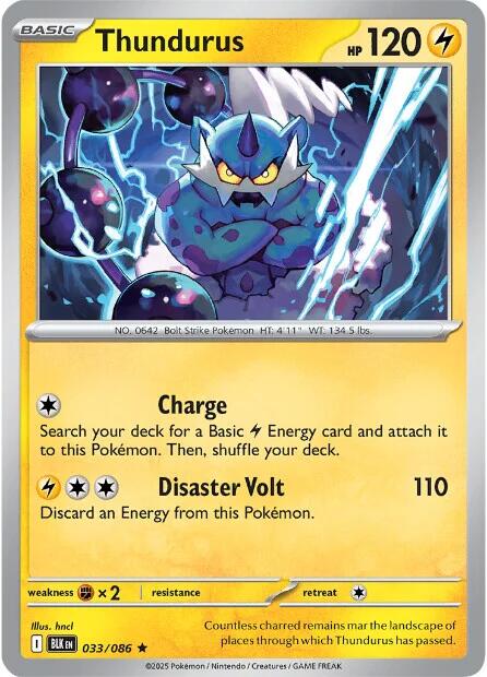 Thundurus (033/086) [Scarlet & Violet: Black Bolt] | Good Games Adelaide SA
