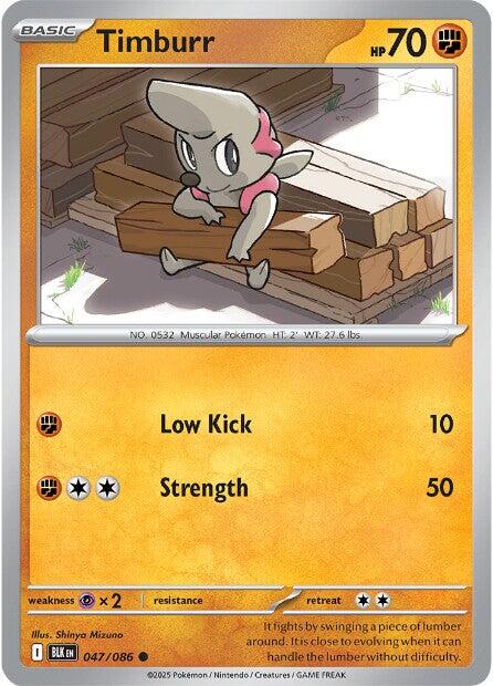 Timburr (047/086) [Scarlet & Violet: Black Bolt] | Good Games Adelaide SA