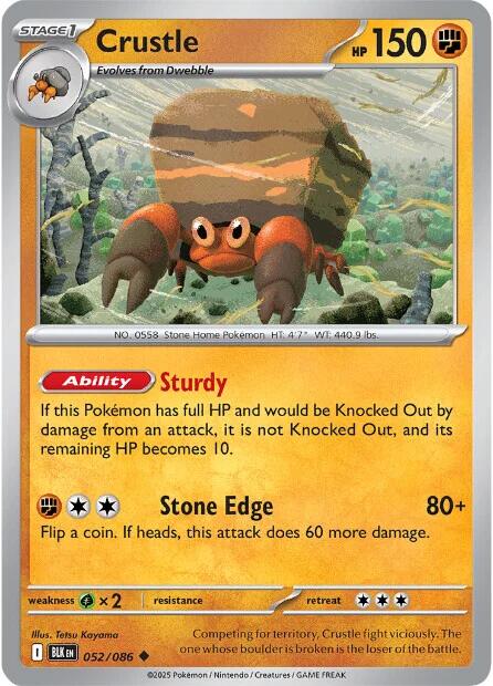 Crustle (052/086) [Scarlet & Violet: Black Bolt] | Good Games Adelaide SA