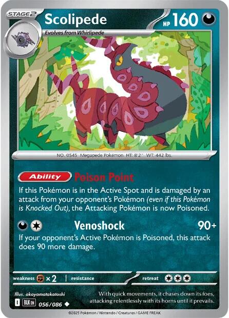 Scolipede (056/086) [Scarlet & Violet: Black Bolt] | Good Games Adelaide SA