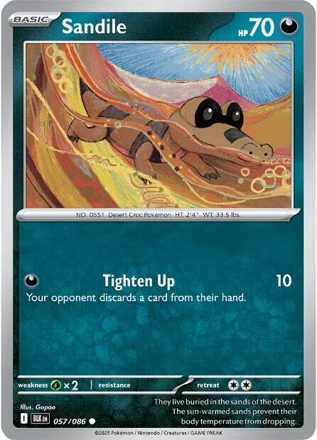 Sandile (057/086) [Scarlet & Violet: Black Bolt] | Good Games Adelaide SA