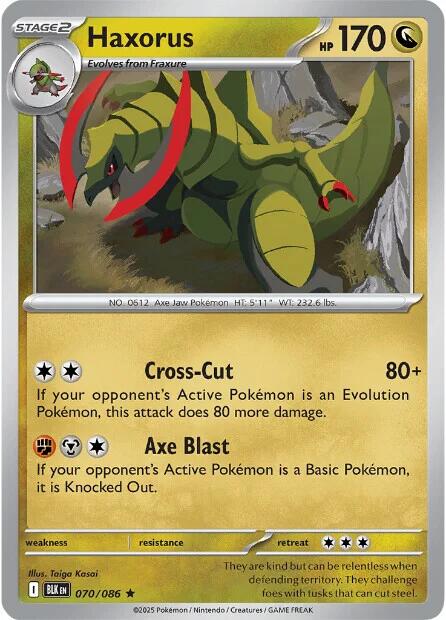 Haxorus (070/086) [Scarlet & Violet: Black Bolt] | Good Games Adelaide SA
