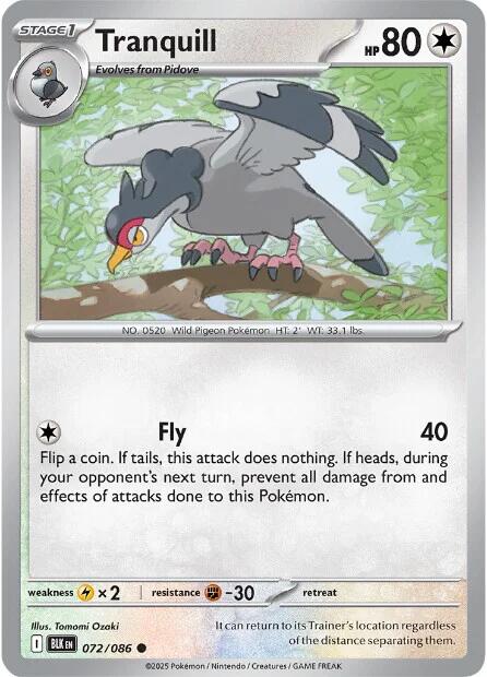 Tranquill (072/086) [Scarlet & Violet: Black Bolt] | Good Games Adelaide SA