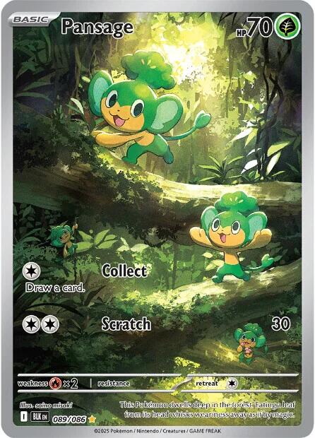 Pansage (089/086) [Scarlet & Violet: Black Bolt] | Good Games Adelaide SA
