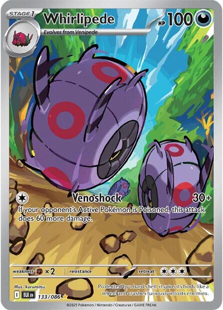Whirlipede (133/086) [Scarlet & Violet: Black Bolt] | Good Games Adelaide SA