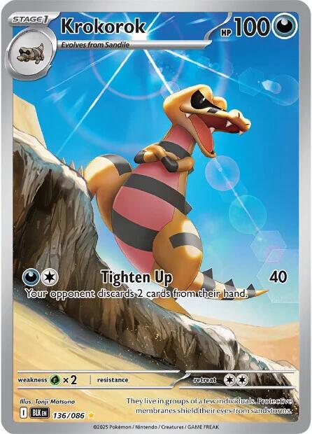 Krokorok (136/086) [Scarlet & Violet: Black Bolt] | Good Games Adelaide SA