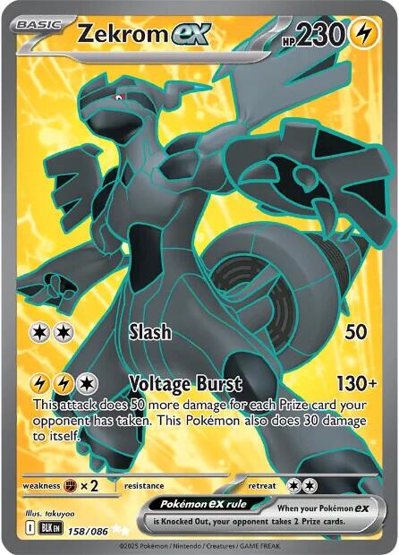 Zekrom ex (158/086) [Scarlet & Violet: Black Bolt] | Good Games Adelaide SA