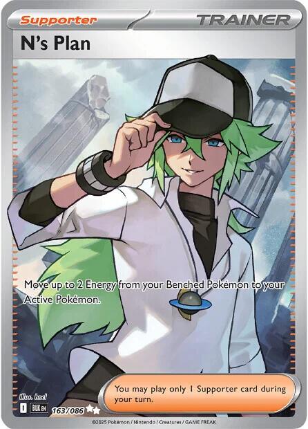 N's Plan (163/086) [Scarlet & Violet: Black Bolt] | Good Games Adelaide SA