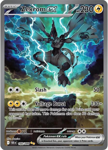 Zekrom ex (166/086) [Scarlet & Violet: Black Bolt] | Good Games Adelaide SA