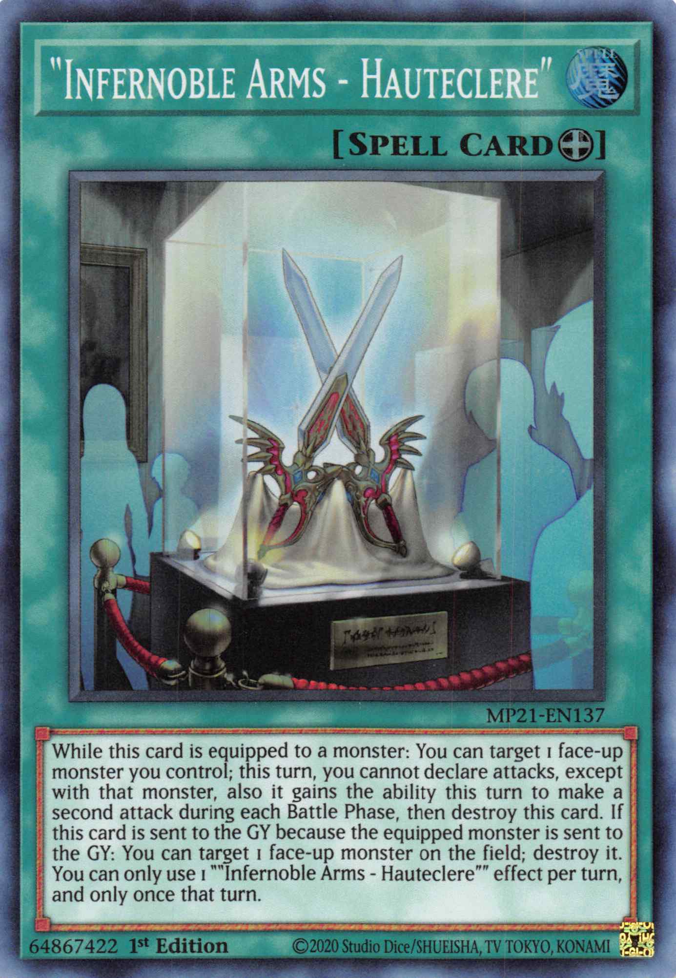 Infernoble Arms - Hauteclere [MP21-EN137] Super Rare | Good Games Adelaide SA