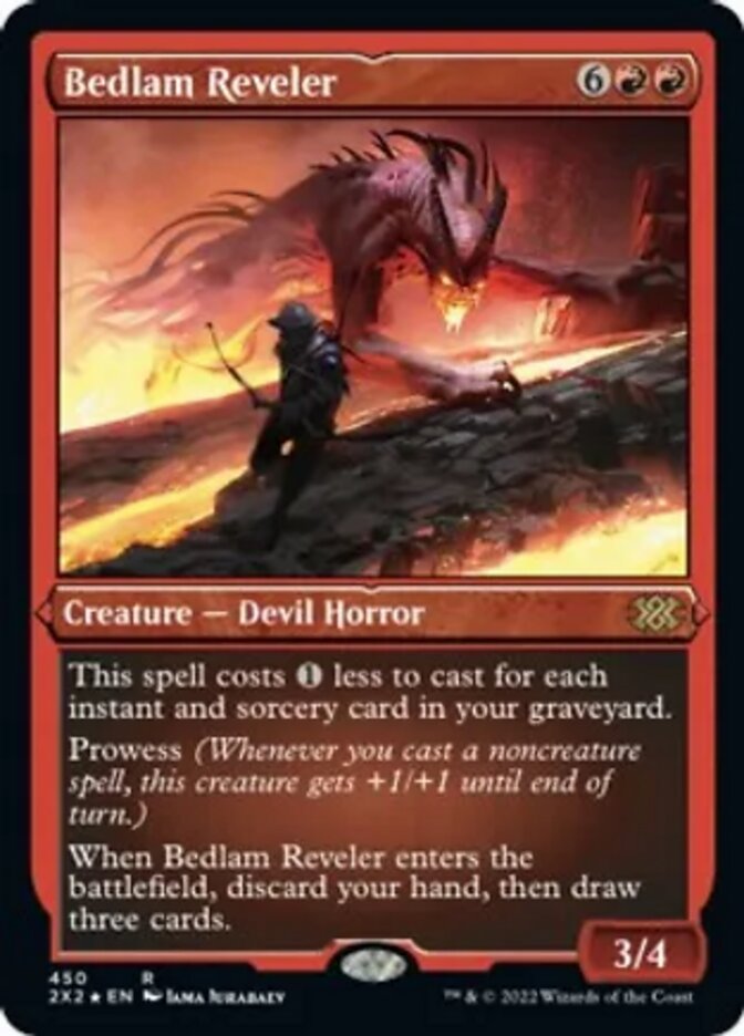 Bedlam Reveler (Foil Etched) [Double Masters 2022] | Good Games Adelaide SA