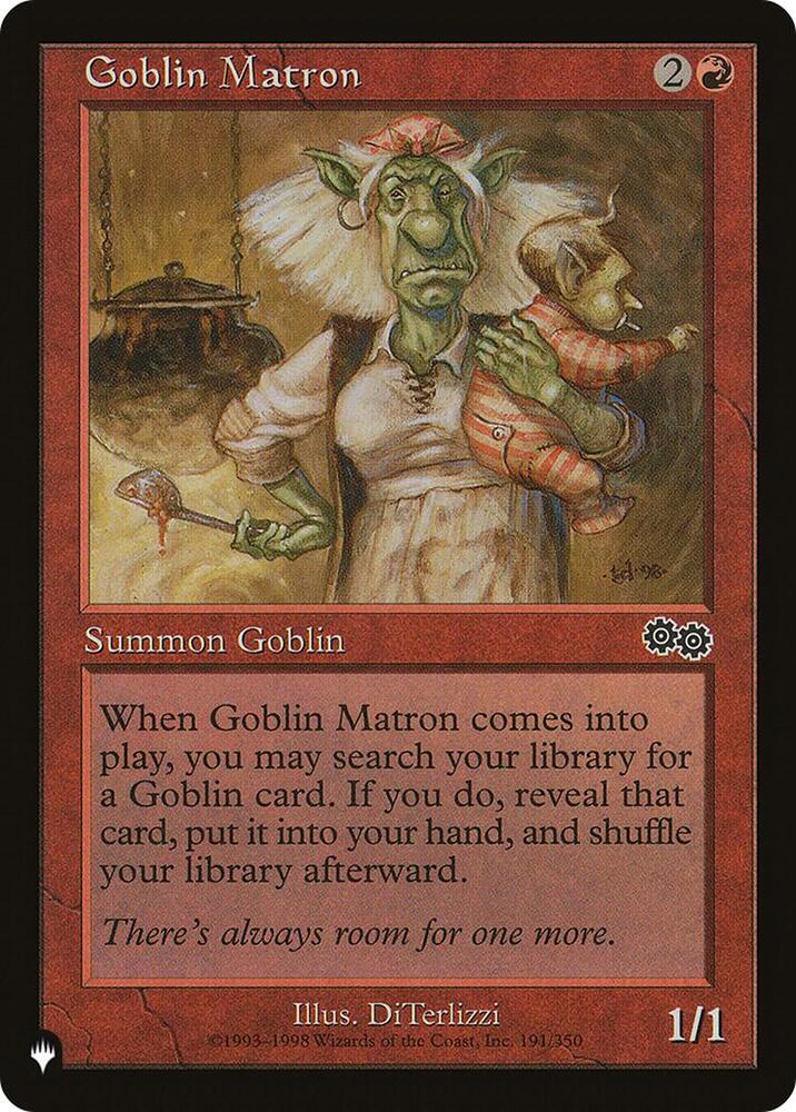Goblin Matron USG 191/350 (The List Reprints)  | Good Games Adelaide SA