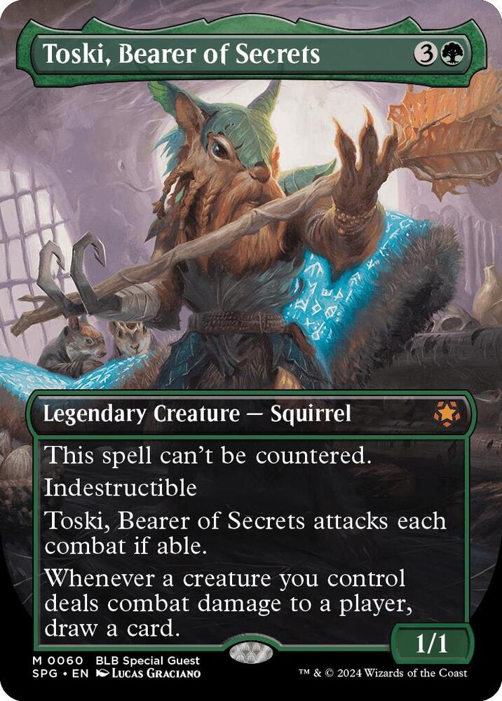 Toski, Bearer of Secrets 60 (Special Guests)  - Borderless Foil | Good Games Adelaide SA