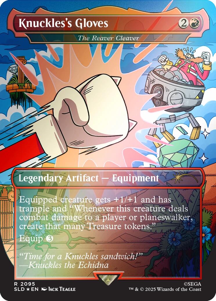 Knuckles's Gloves - The Reaver Cleaver (Rainbow Foil) [Secret Lair Drop Series] | Good Games Adelaide SA