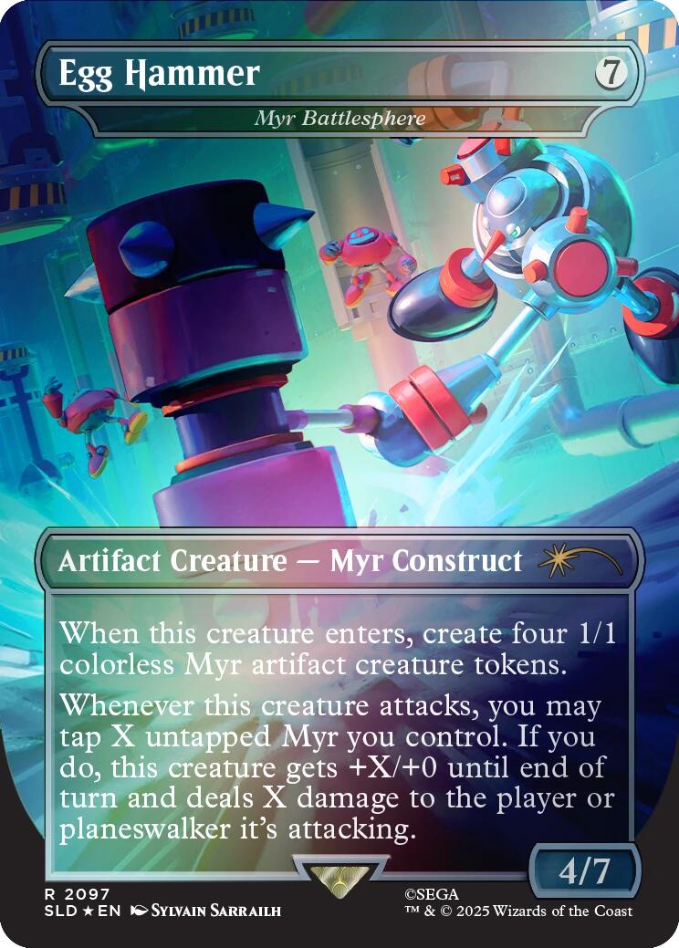 Egg Hammer - Myr Battlesphere (Rainbow Foil) [Secret Lair Drop Series] | Good Games Adelaide SA
