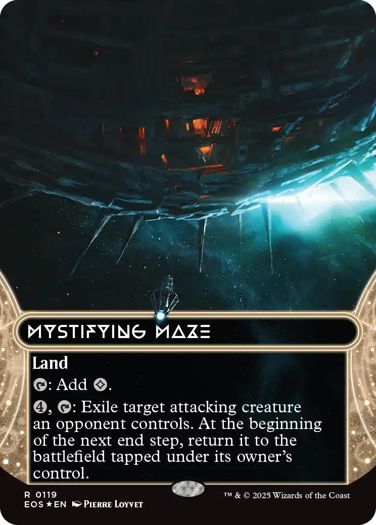 Mystifying Maze (0119) (Borderless) (Galaxy Foil) [Edge of Eternities: Stellar Sights] | Good Games Adelaide SA