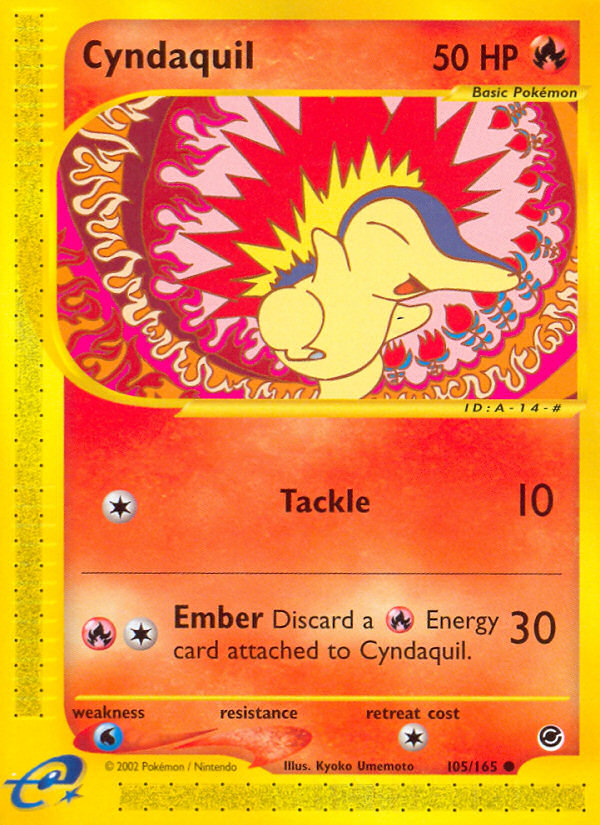 Cyndaquil (105/165) [Expedition: Base Set] | Good Games Adelaide SA