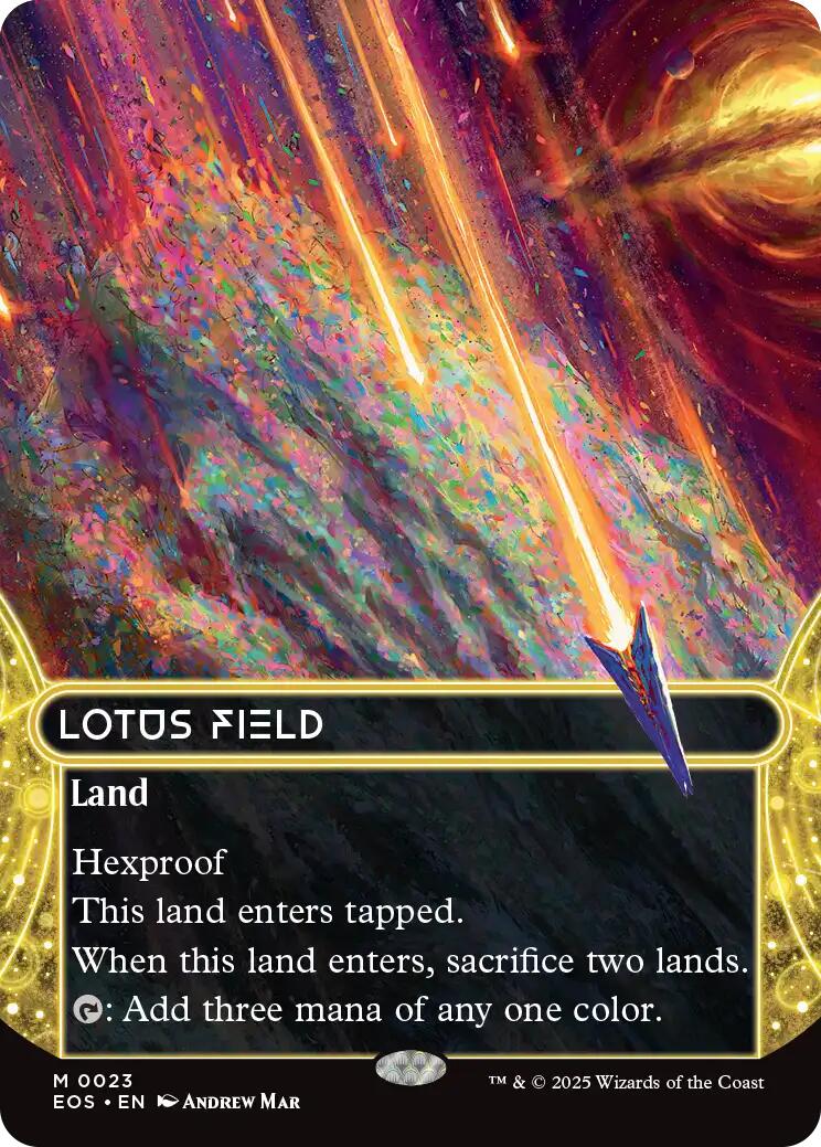 Lotus Field (0023) (Borderless) [Edge of Eternities: Stellar Sights] | Good Games Adelaide SA