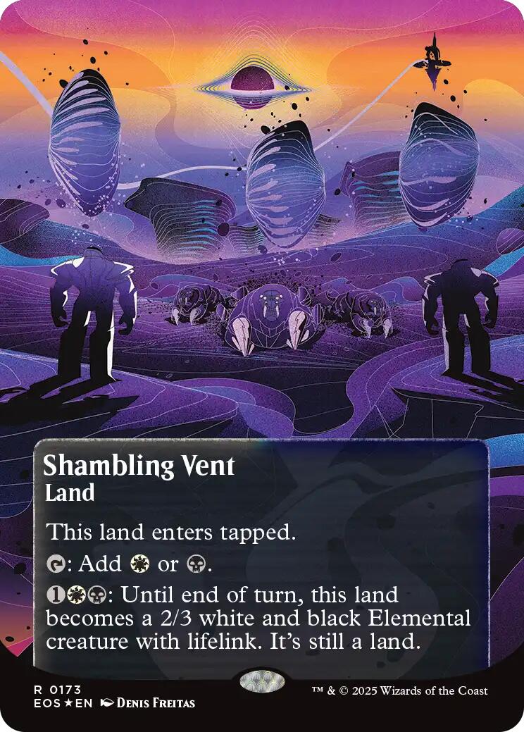 Shambling Vent (0173) (Borderless) (Galaxy Foil) [Edge of Eternities: Stellar Sights] | Good Games Adelaide SA