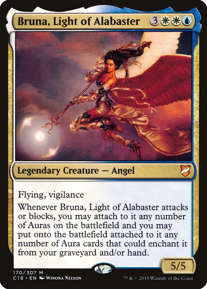 Bruna, Light of Alabaster (Oversized) [Commander 2018 Oversized] | Good Games Adelaide SA