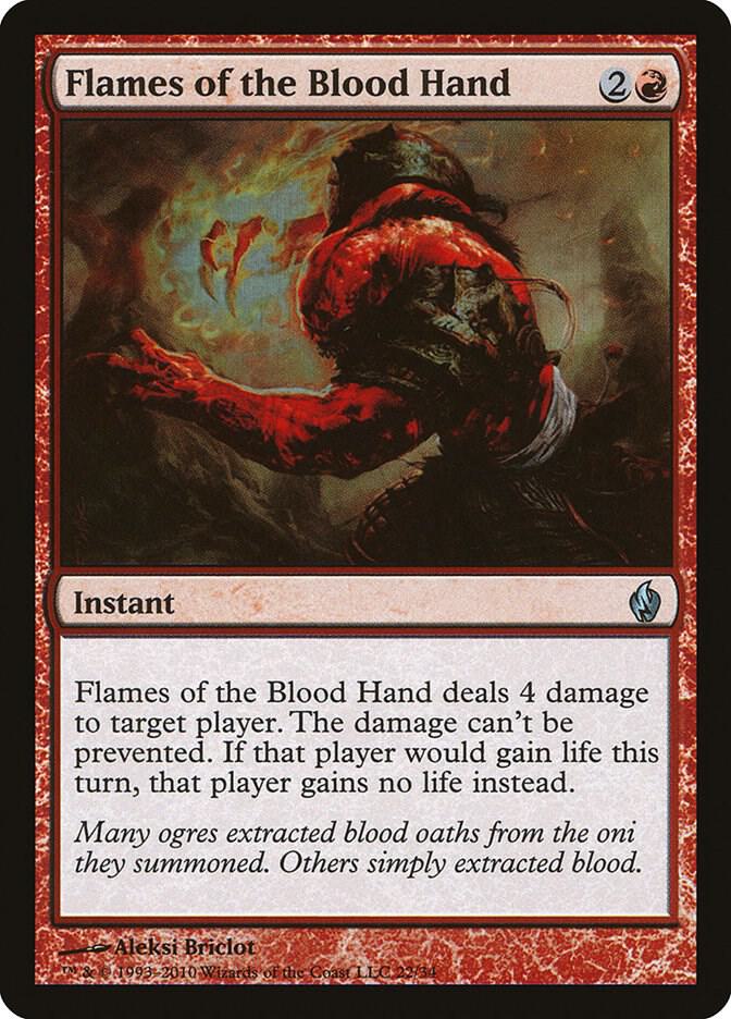Flames of the Blood Hand 22 (Premium Deck Series: Fire and Lightning)  - Foil | Good Games Adelaide SA
