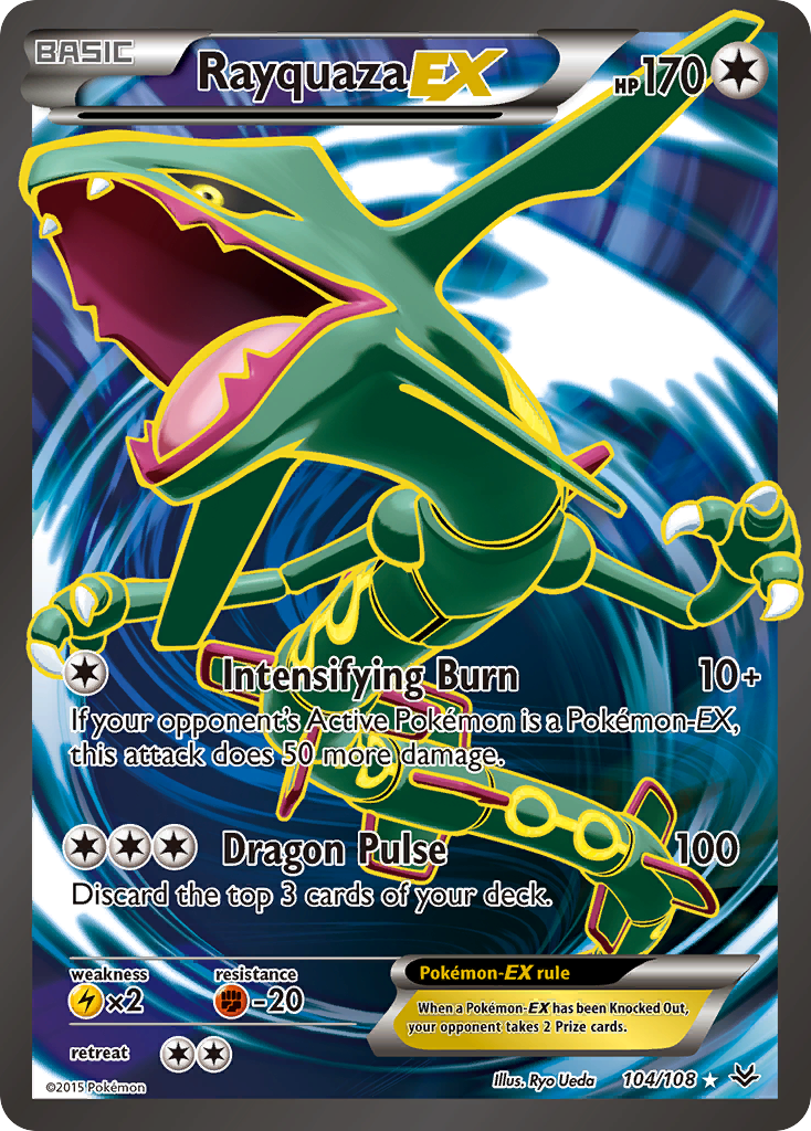 Rayquaza EX (104/108) [XY: Roaring Skies] | Good Games Adelaide SA