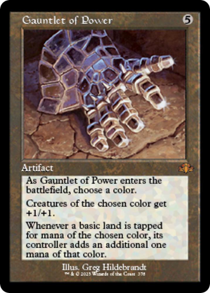 Gauntlet of Power Retro Frame 378 (Dominaria Remastered)  | Good Games Adelaide SA