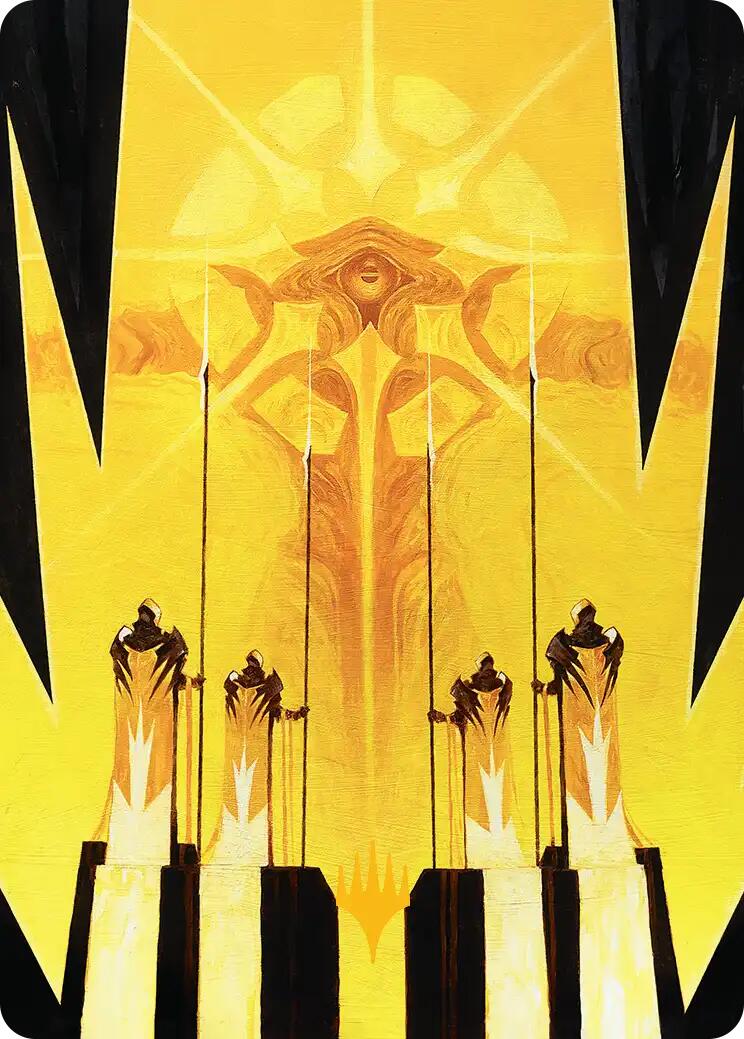 Hardlight Containment Art Card (Gold-Stamped Planeswalker Symbol) [Edge of Eternities Art Series] | Good Games Adelaide SA