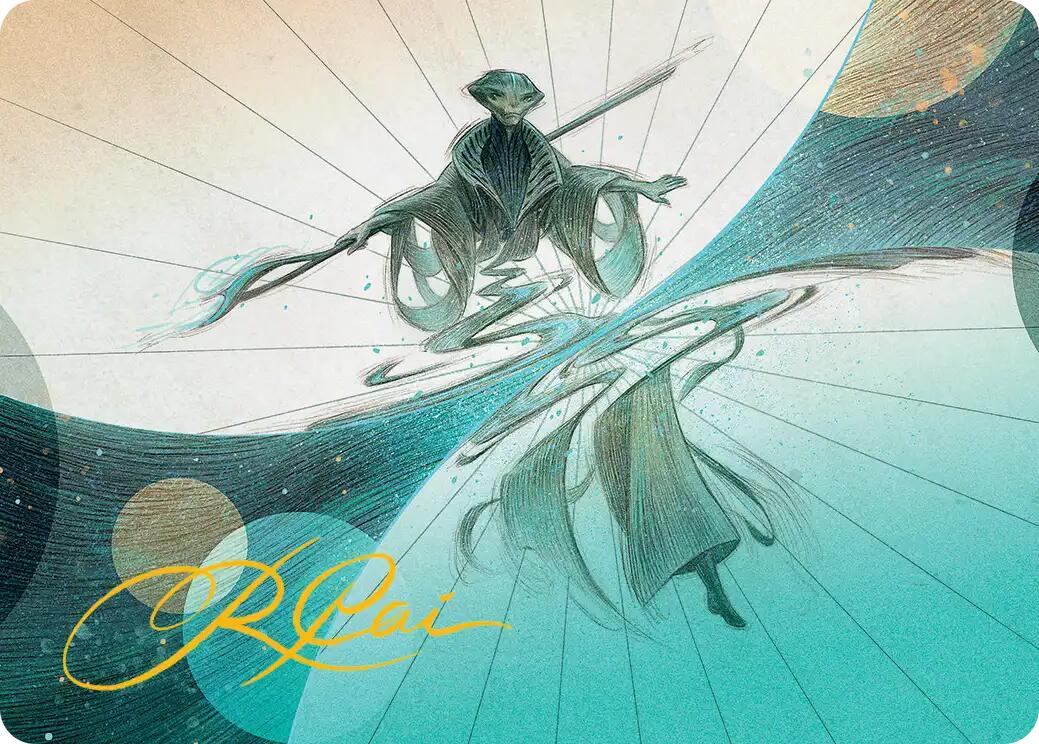 Weftwalking Art Card (Gold-Stamped Signature) [Edge of Eternities Art Series] | Good Games Adelaide SA