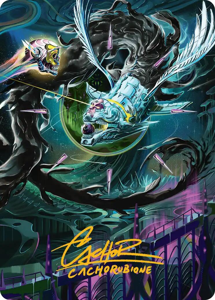 Quantum Riddler Art Card (Gold-Stamped Signature) [Edge of Eternities Art Series] | Good Games Adelaide SA