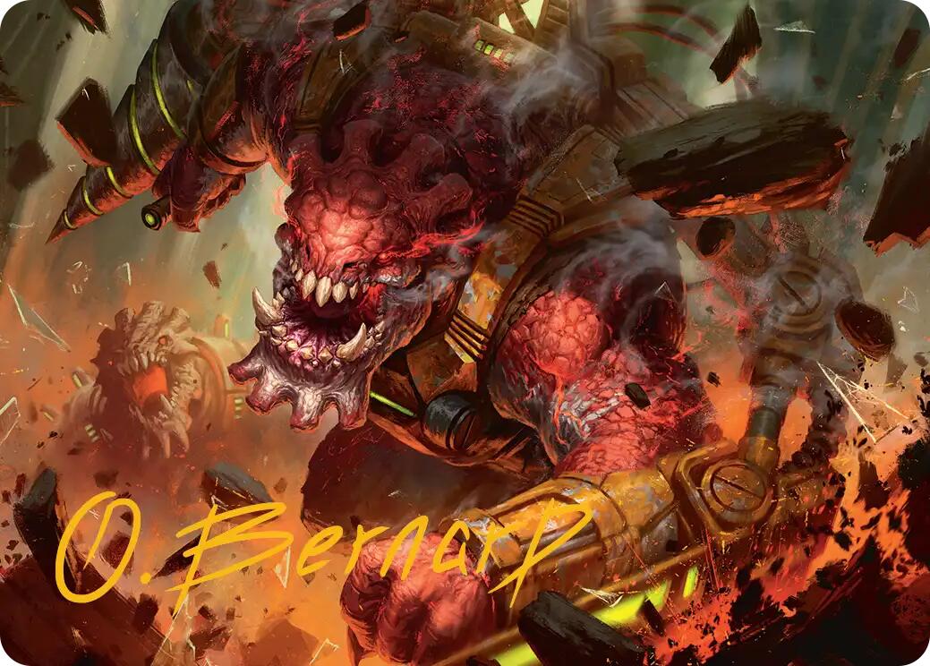 Full Bore Art Card (Gold-Stamped Signature) [Edge of Eternities Art Series] | Good Games Adelaide SA