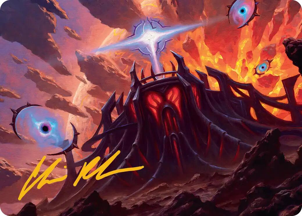 Secluded Starforge Art Card (Gold-Stamped Signature) [Edge of Eternities Art Series] | Good Games Adelaide SA