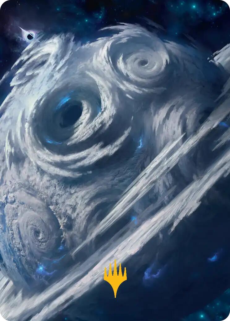 Uthros, Titanic Godcore Art Card (Gold-Stamped Planeswalker Symbol) [Edge of Eternities Art Series] | Good Games Adelaide SA