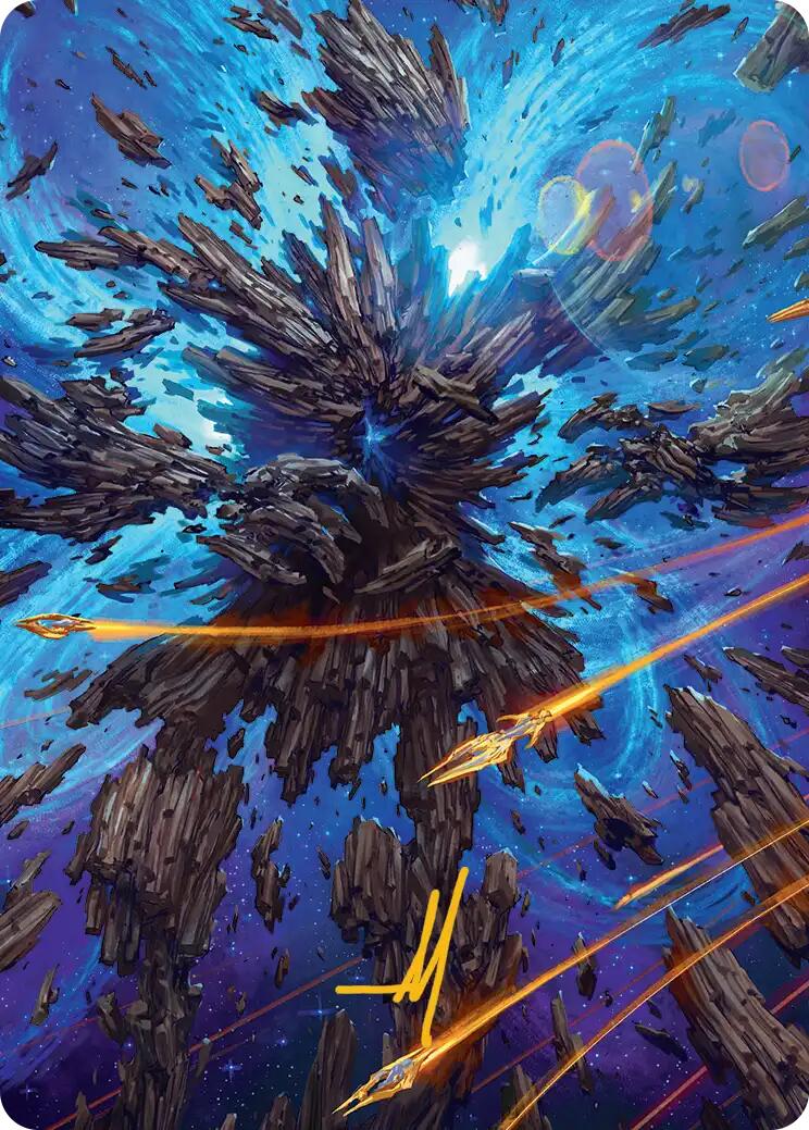 Celestial Colonnade Art Card (Gold-Stamped Signature) [Edge of Eternities Art Series] | Good Games Adelaide SA