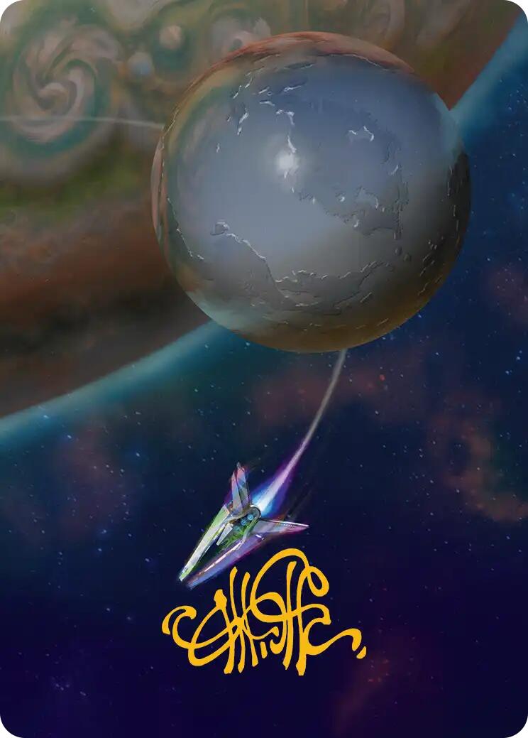 Reflecting Pool Art Card (Gold-Stamped Signature) [Edge of Eternities Art Series] | Good Games Adelaide SA