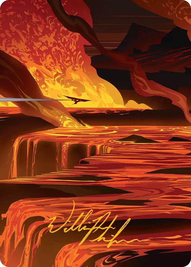 Blast Zone Art Card (Gold-Stamped Signature) [Edge of Eternities Art Series] | Good Games Adelaide SA