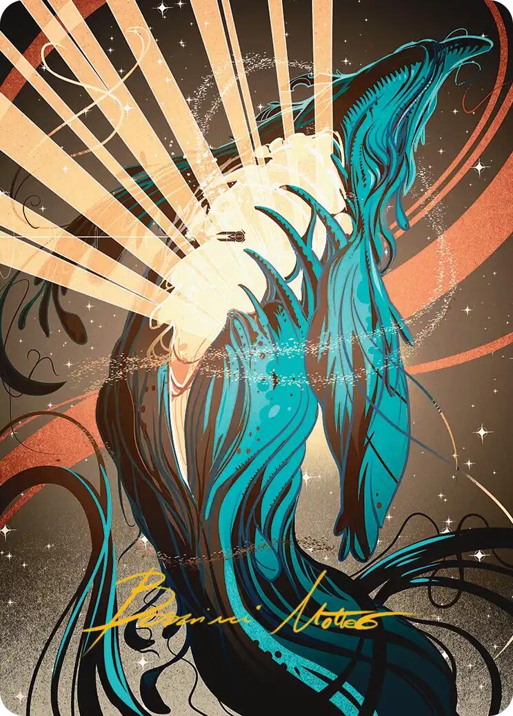 Swarmyard Art Card (Gold-Stamped Signature) [Edge of Eternities Art Series] | Good Games Adelaide SA