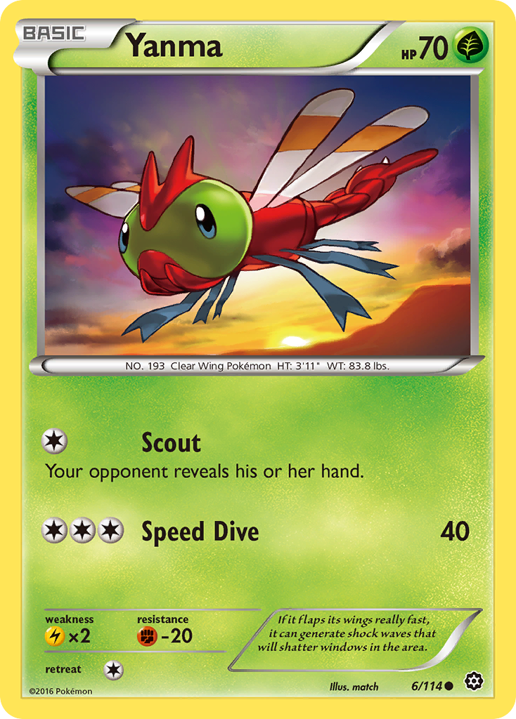 Yanma (6/114) [XY: Steam Siege] | Good Games Adelaide SA