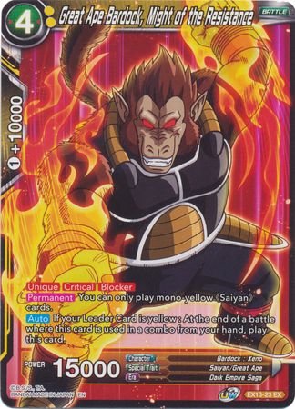 Great Ape Bardock, Might of the Resistance [EX13-23] | Good Games Adelaide SA