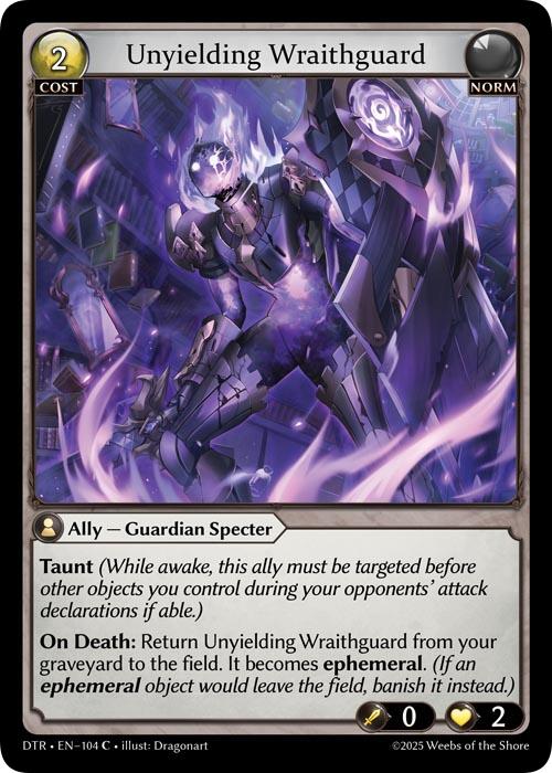 Unyielding Wraithguard (104) [Distorted Reflections] | Good Games Adelaide SA
