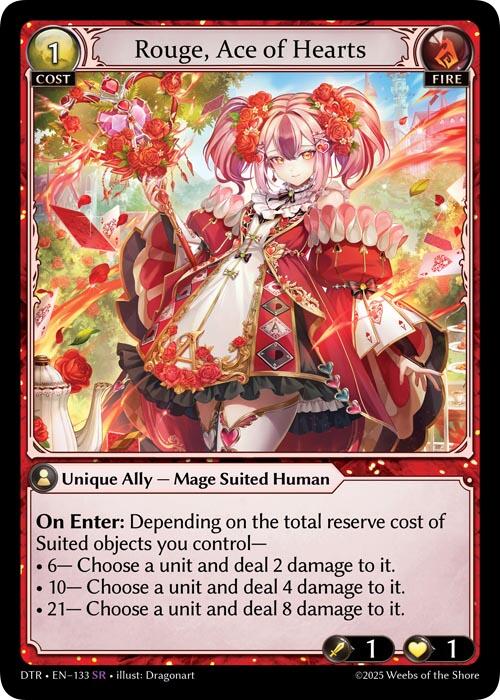 Rouge, Ace of Hearts (133) [Distorted Reflections] | Good Games Adelaide SA