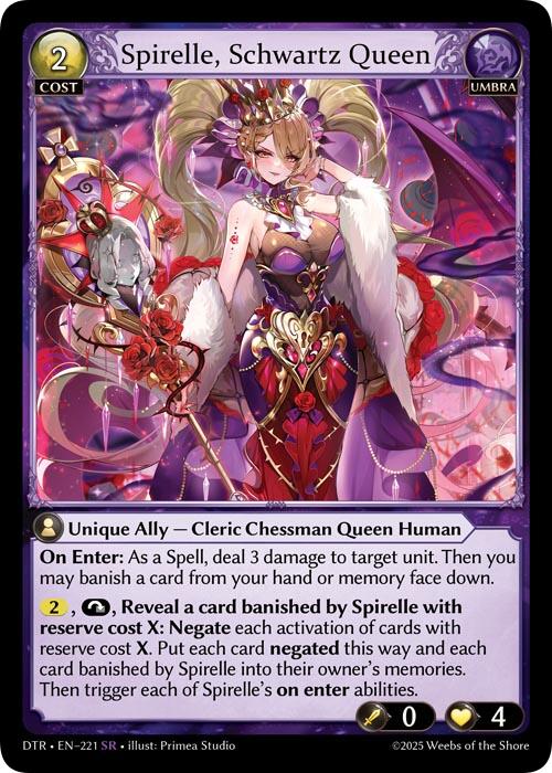 Spirelle, Schwartz Queen (221) [Distorted Reflections] | Good Games Adelaide SA