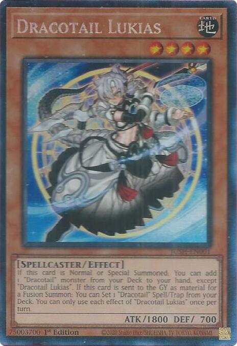 Dracotail Lukias (CR) [JUSH-EN001] Collector's Rare | Good Games Adelaide SA